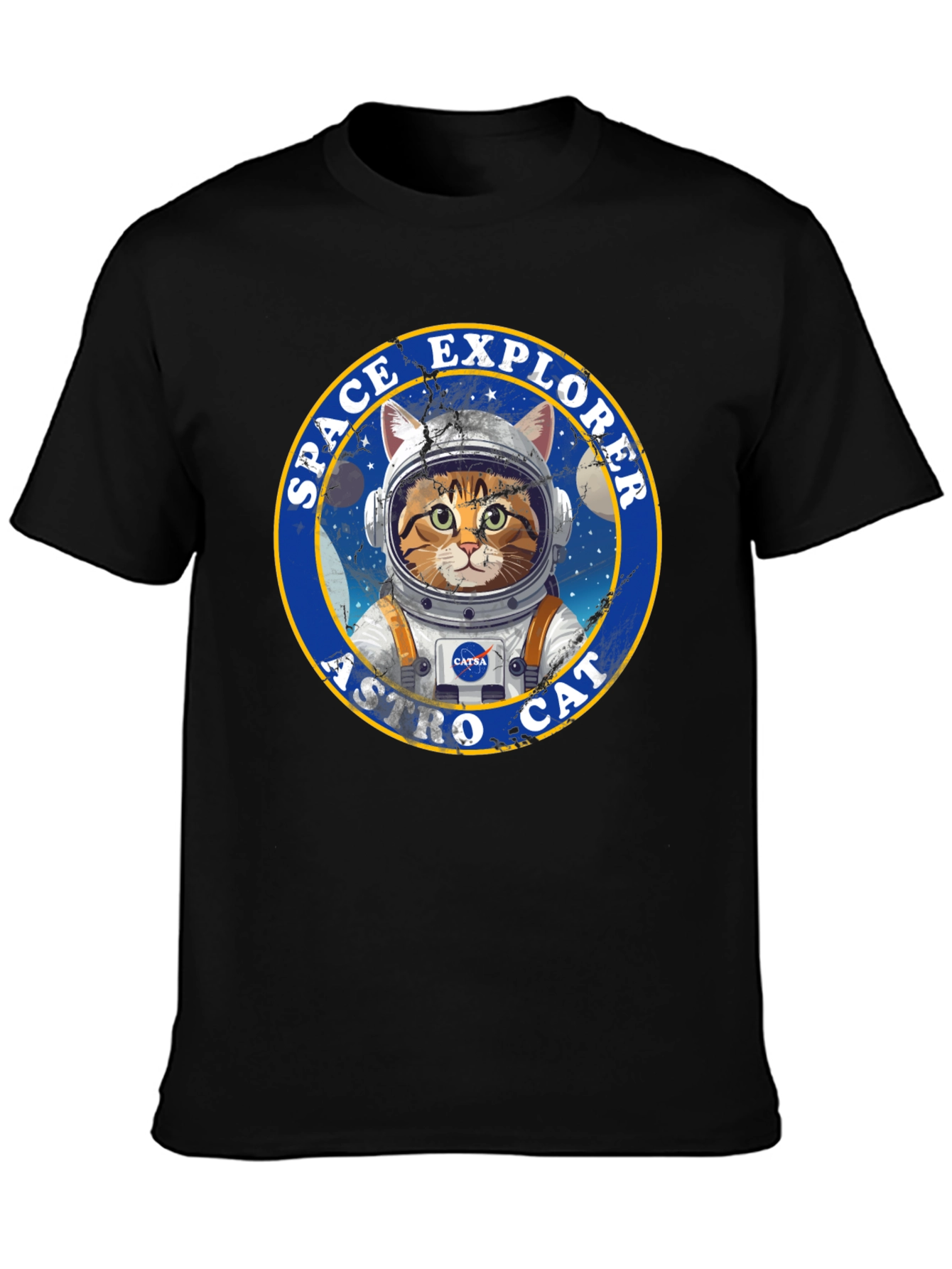 Space Explorer Astro Cat T-Shirt