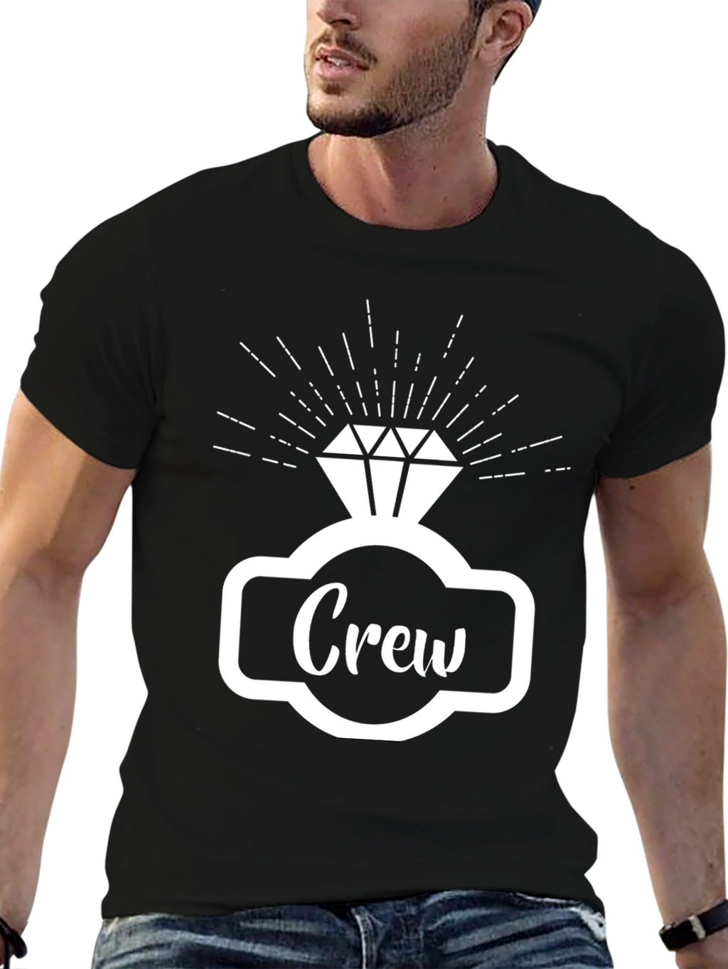 Bride Crew Ring Graphic Tee