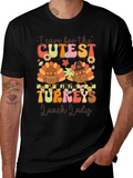 Cutest Little Turkeys Lunch Lady T-Shirt