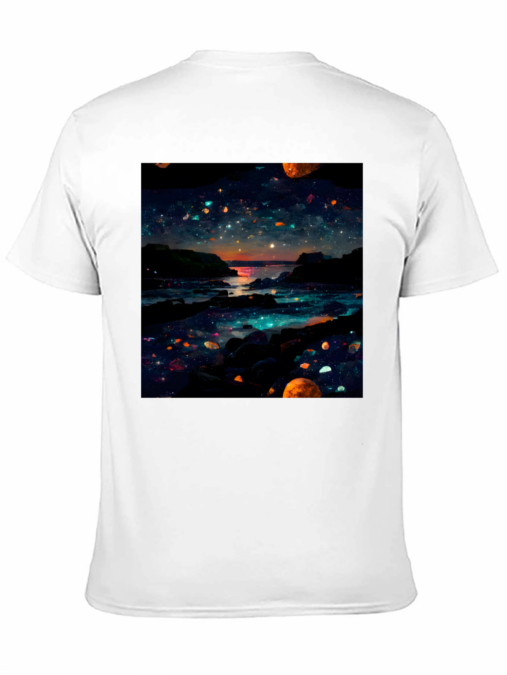 Celestial Shoreline Black T-Shirt