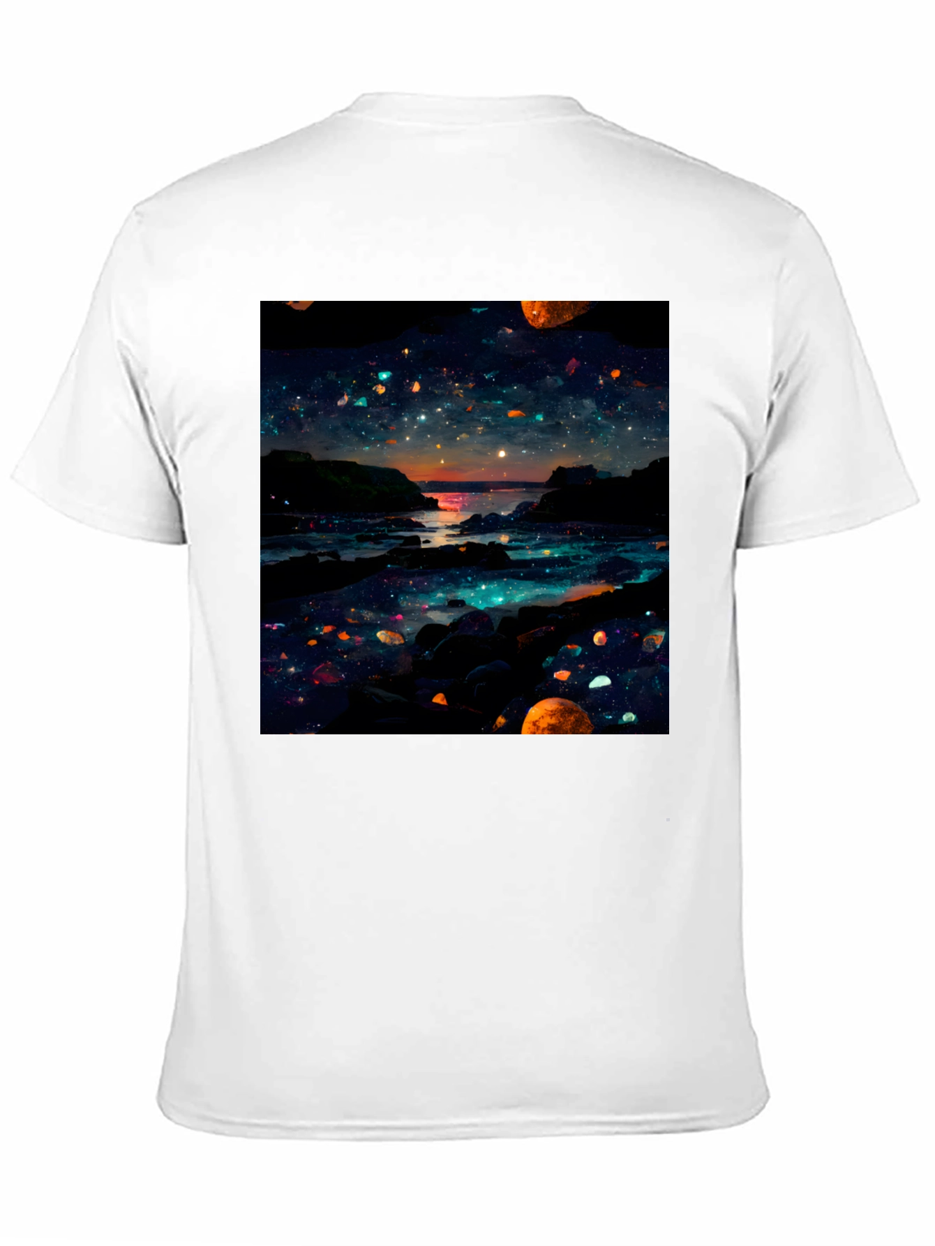 Celestial Shoreline Black T-Shirt