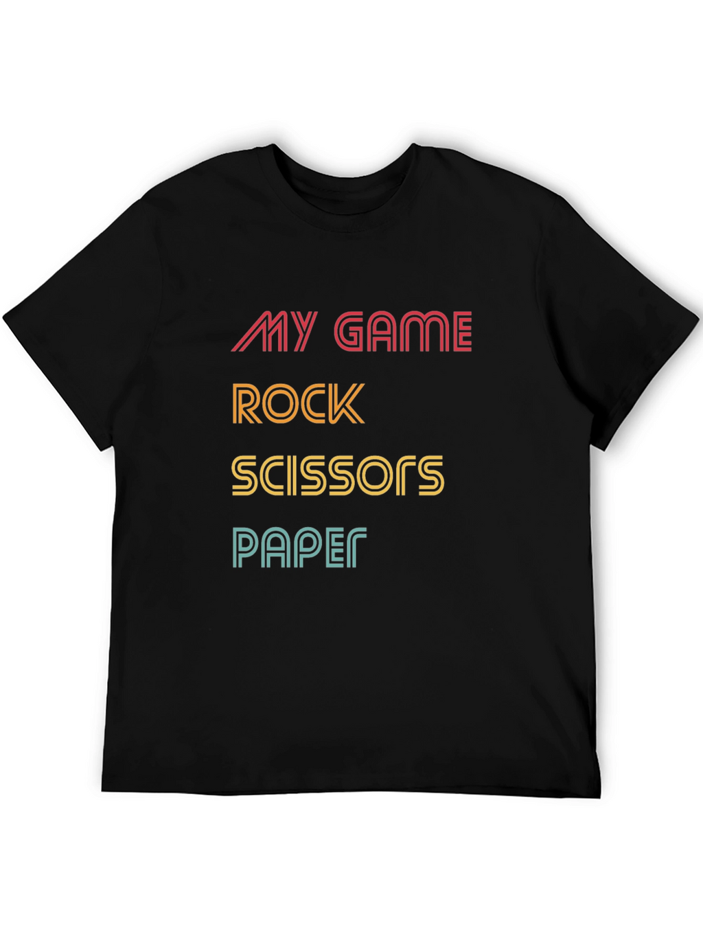 Rock Paper Scissors Graphic T-Shirt