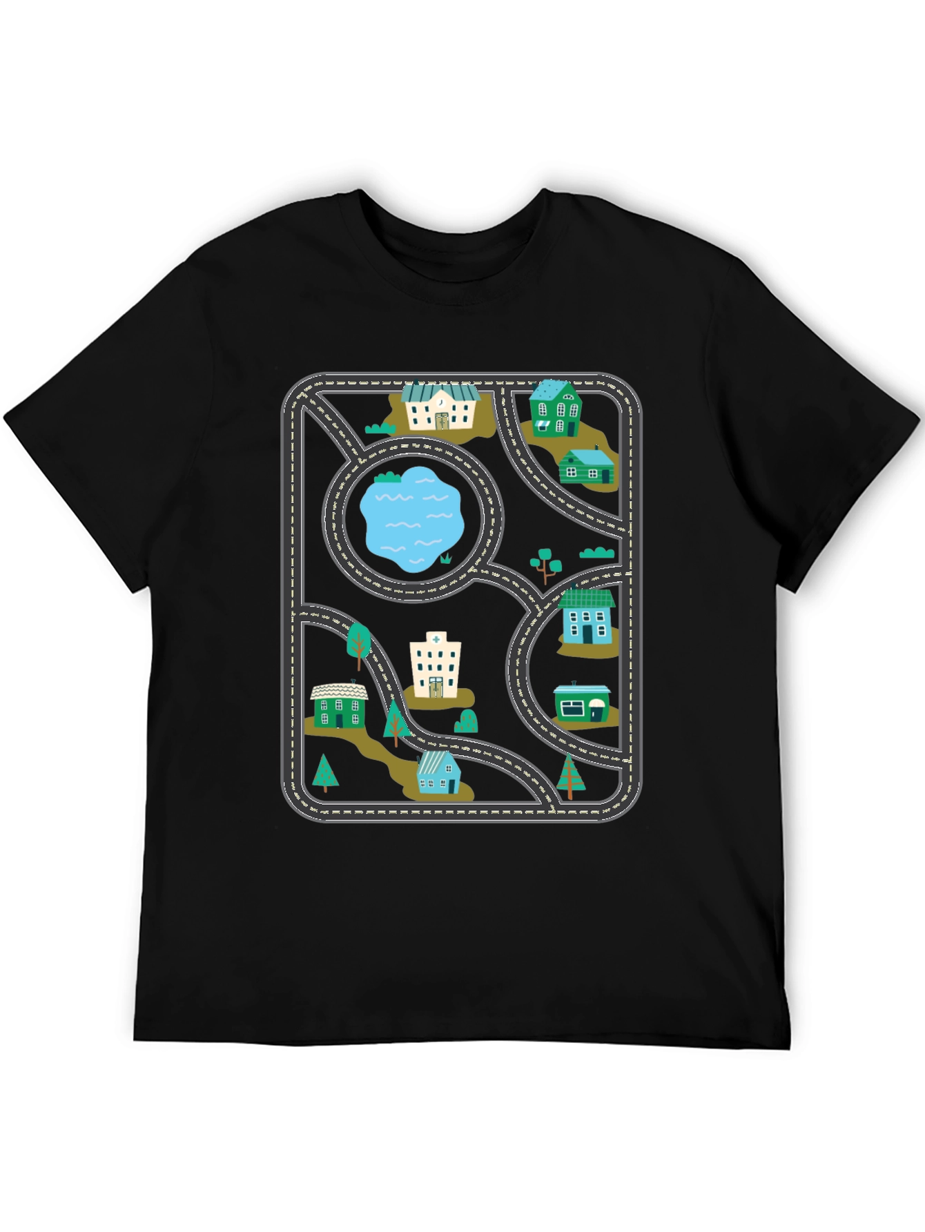 Playful Road Map T-Shirt