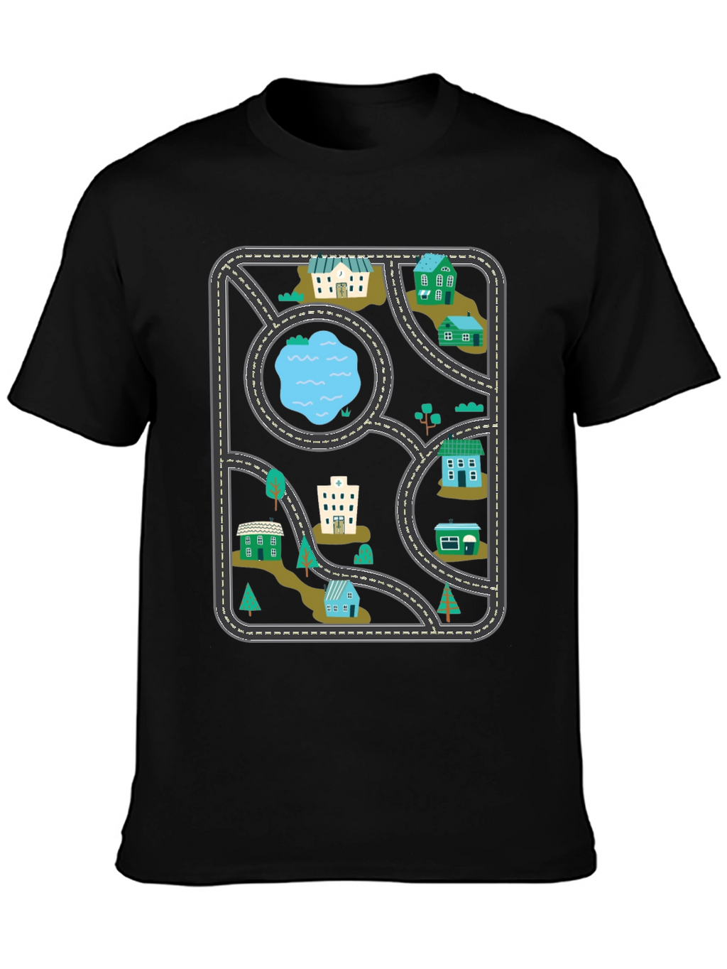 Playful Road Map T-Shirt