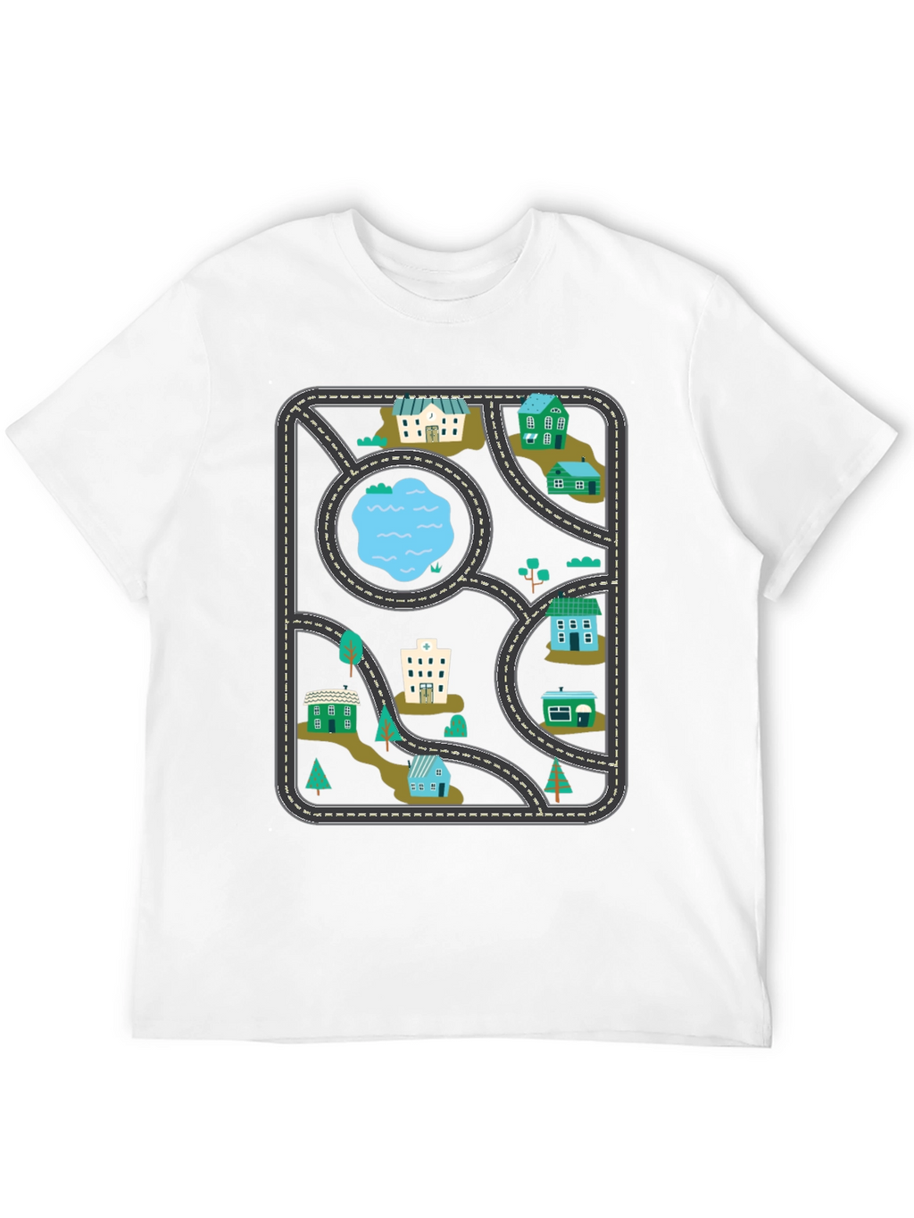 Playful Road Map T-Shirt