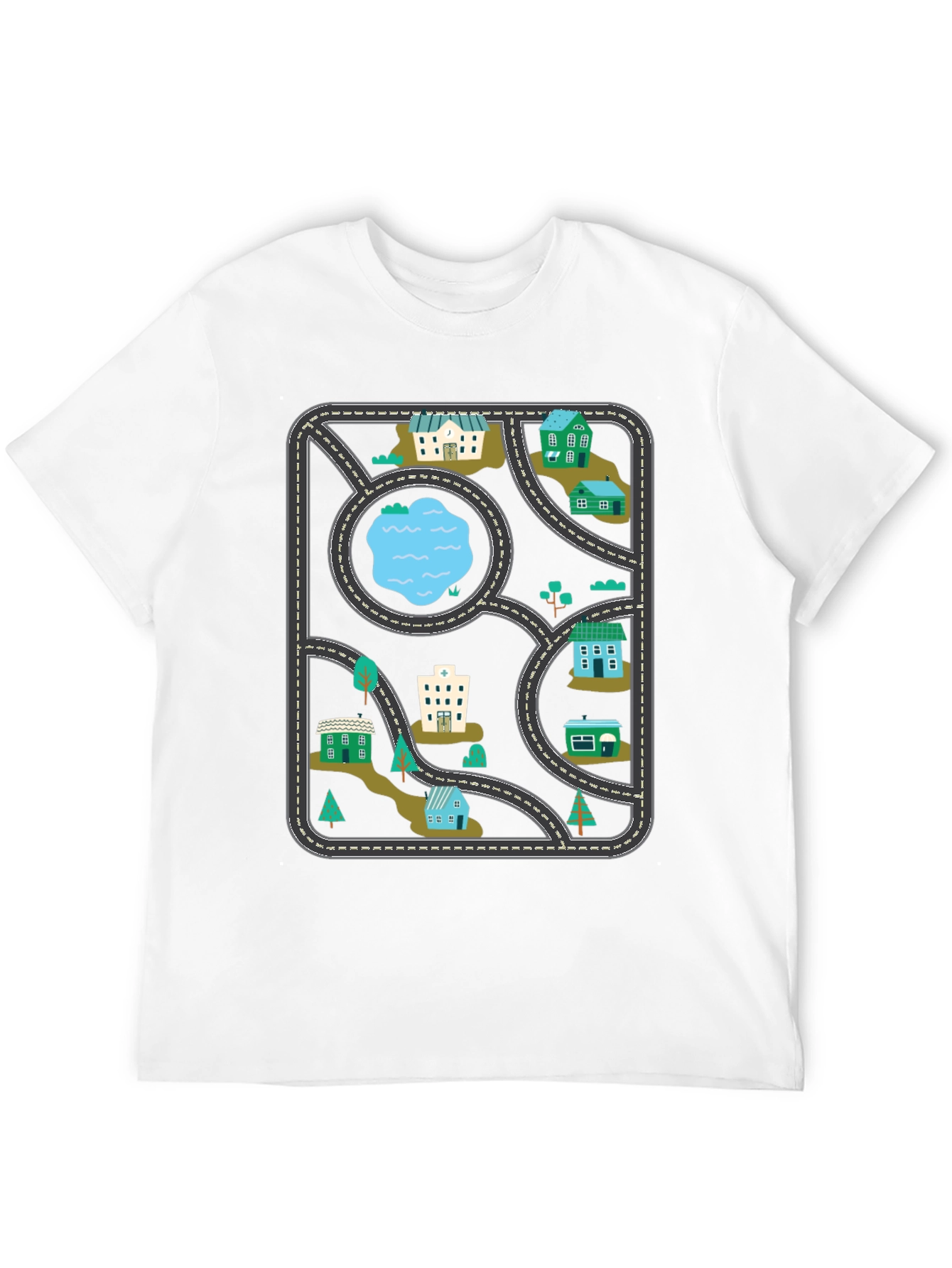 Playful Road Map T-Shirt