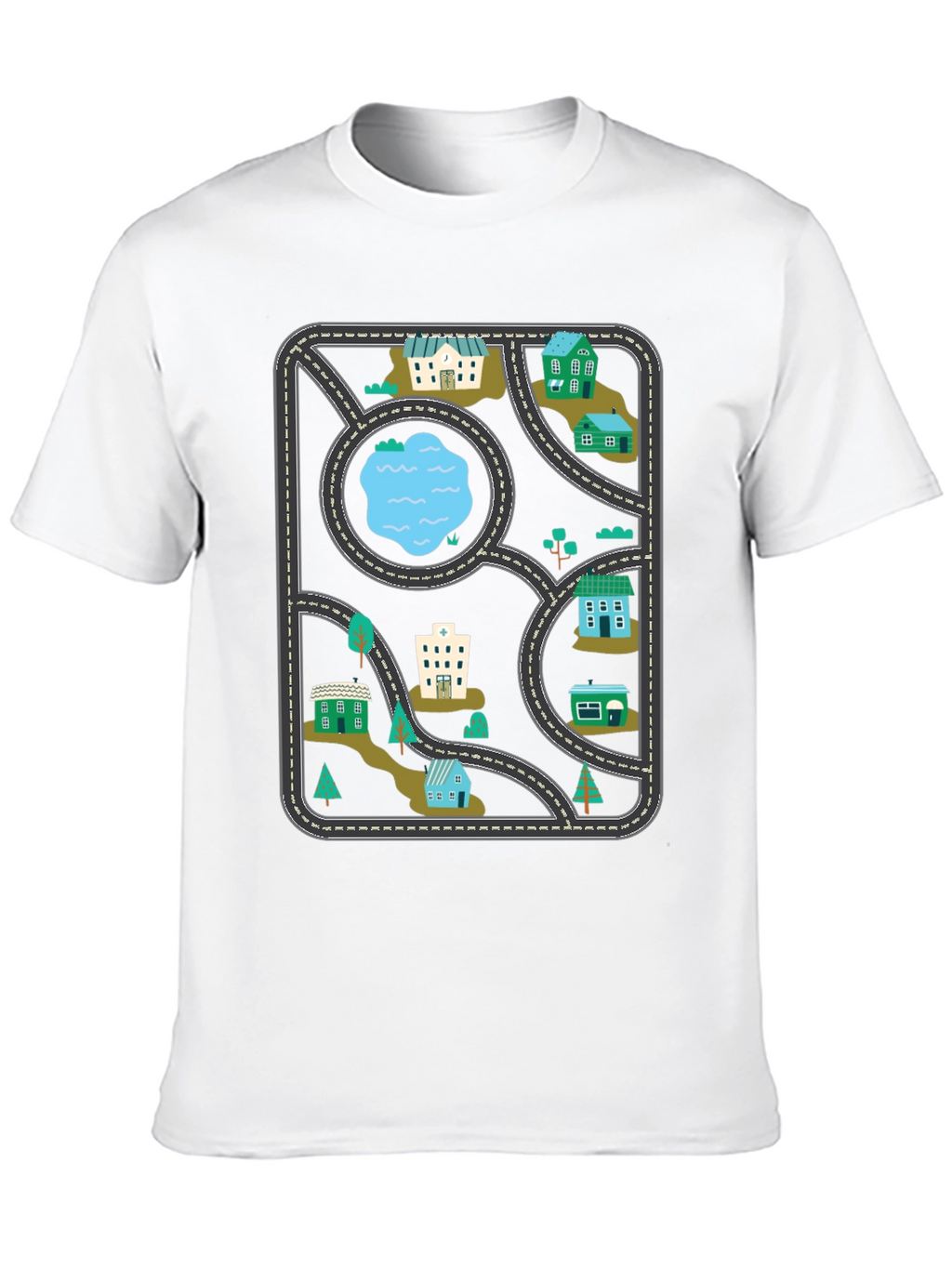 Playful Road Map T-Shirt