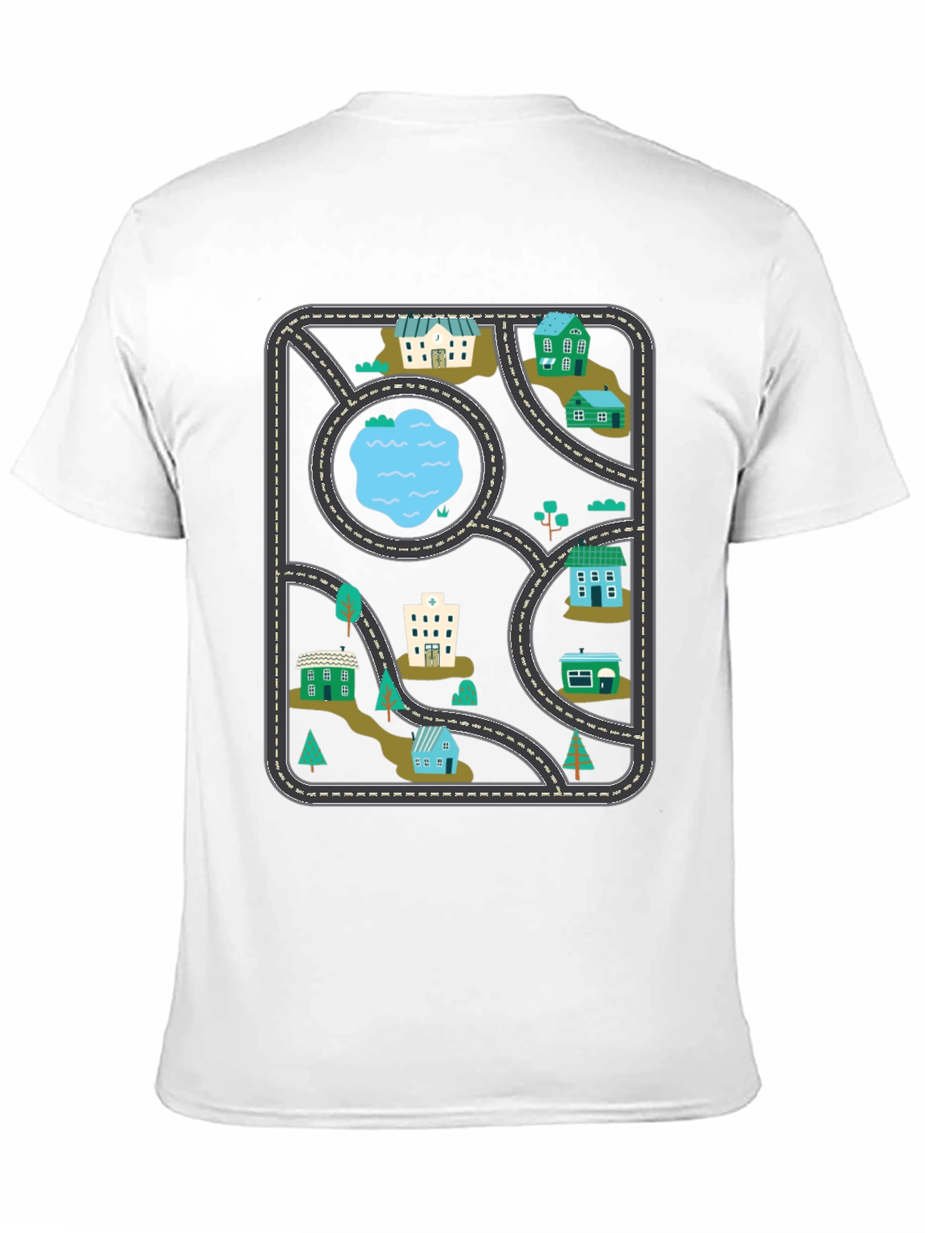 Playful Road Map T-Shirt