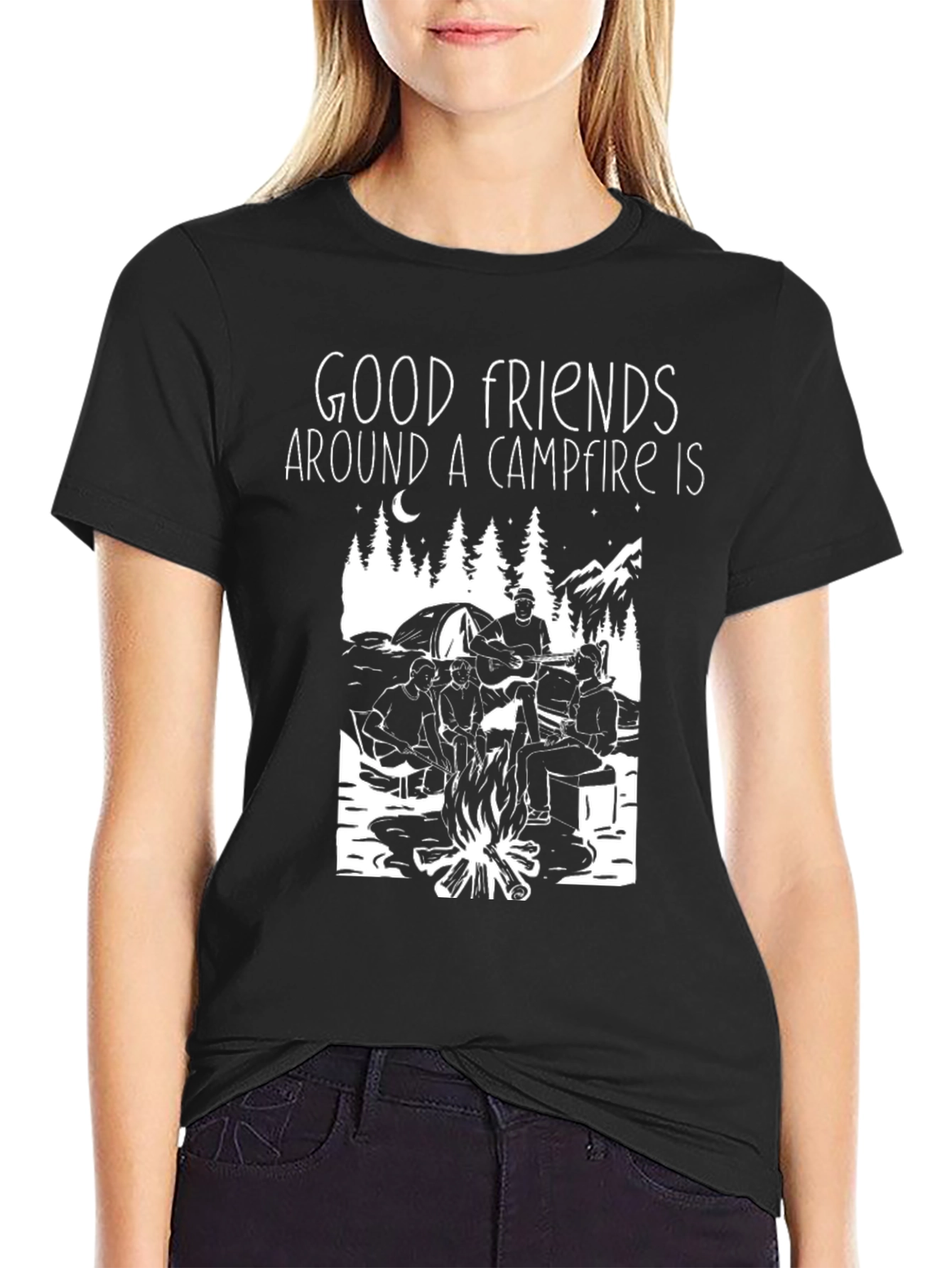 Good Friends Campfire Graphic Tee