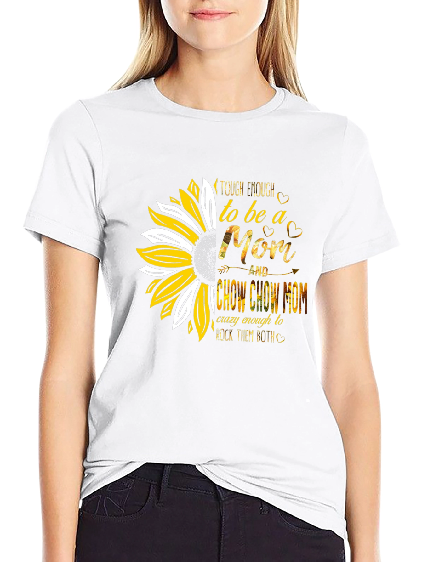 Tough Enough Mom & Chow Chow Mom T-Shirt