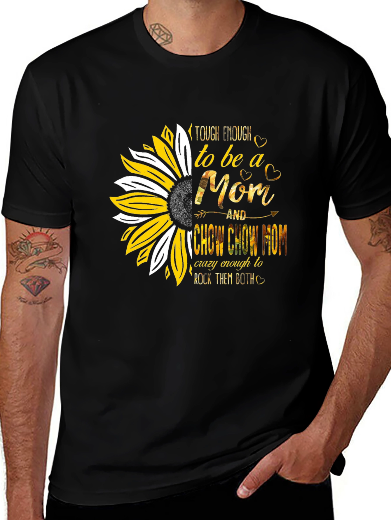 Tough Enough Mom & Chow Chow Mom T-Shirt