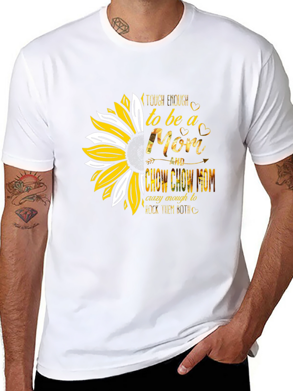 Tough Enough Mom & Chow Chow Mom T-Shirt