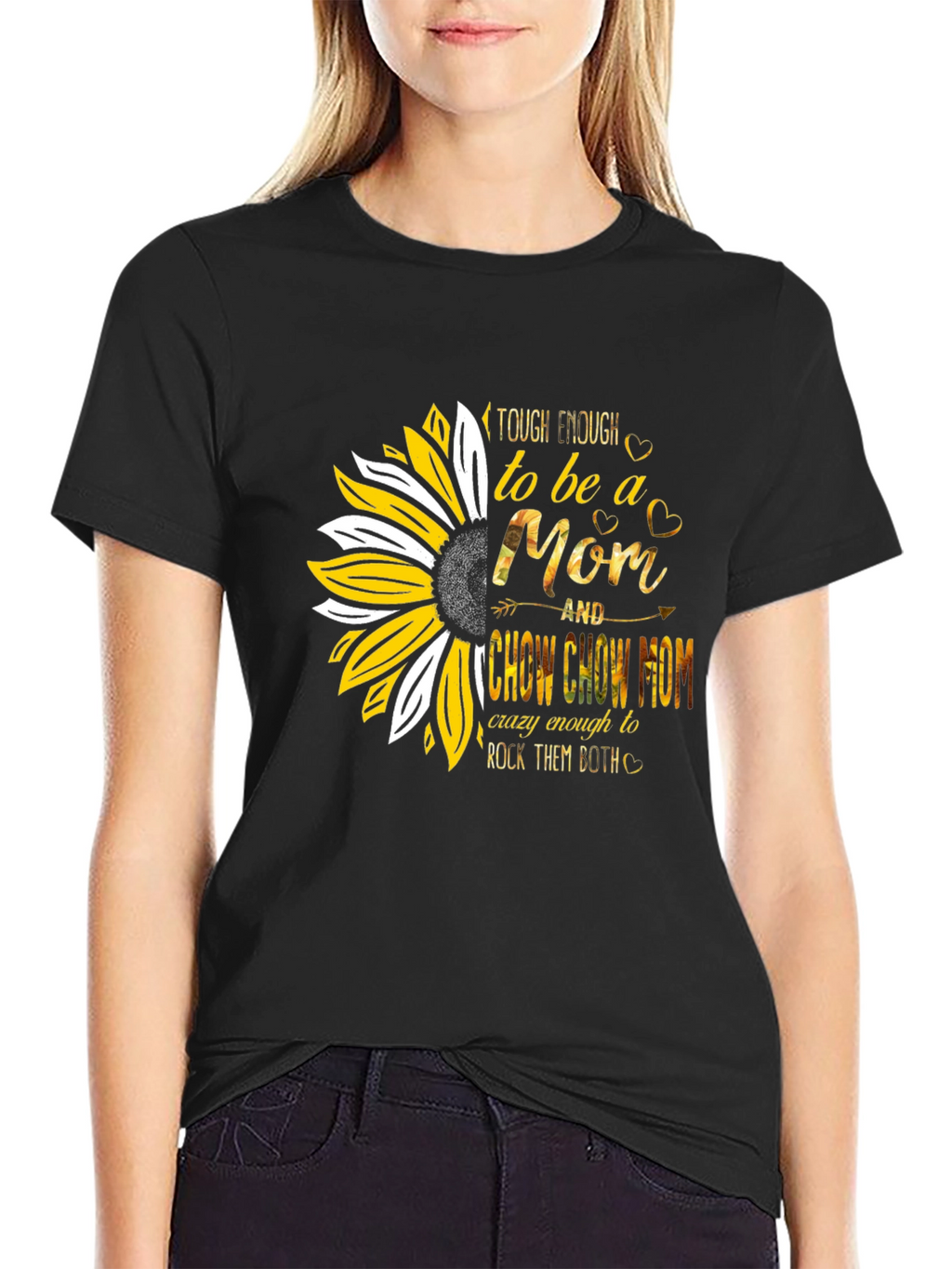 Tough Enough Mom & Chow Chow Mom T-Shirt