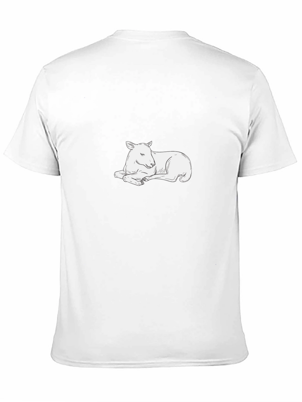 Relaxed Lamb Graphic Tee - Soft Cotton Comfort