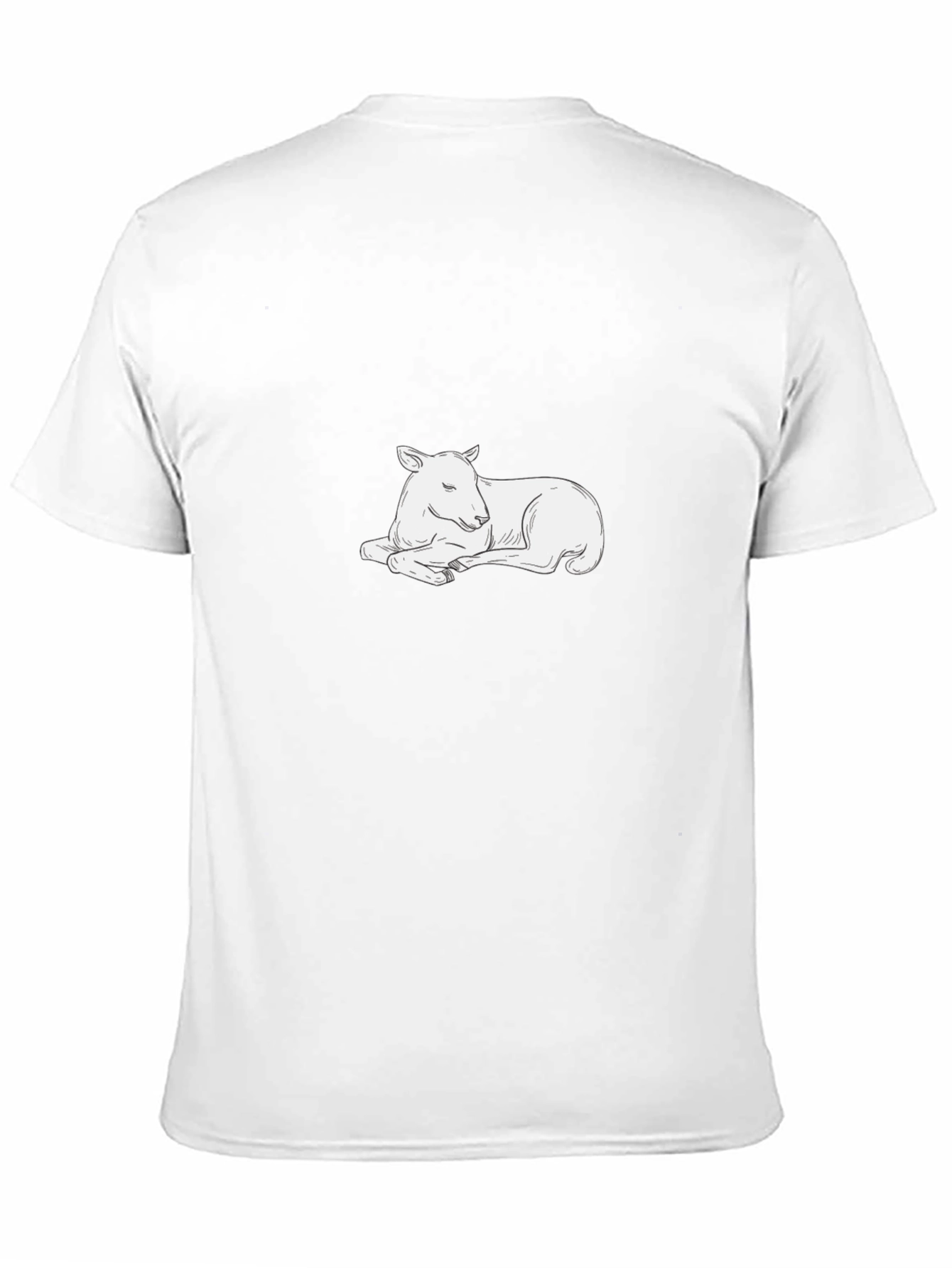 Relaxed Lamb Graphic Tee - Soft Cotton Comfort