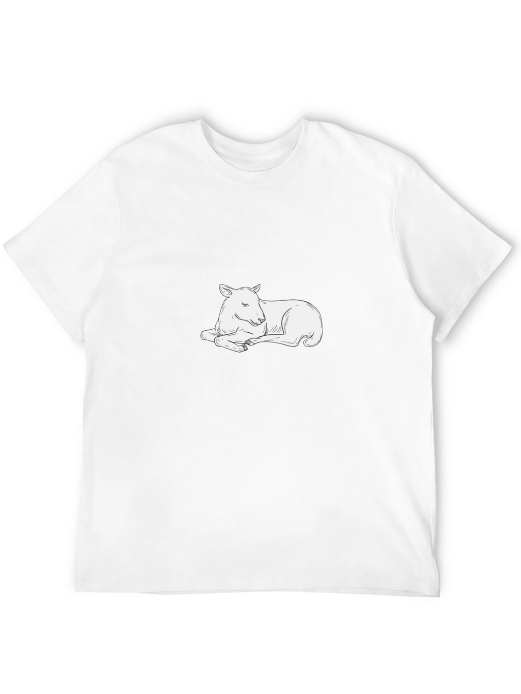 Relaxed Lamb Graphic Tee - Soft Cotton Comfort