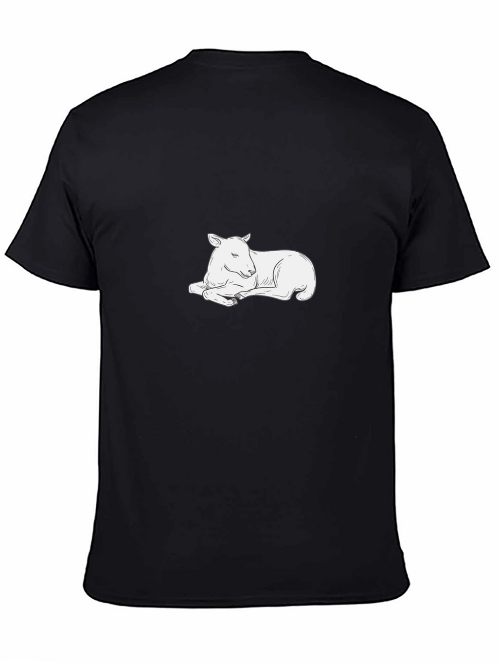 Relaxed Lamb Graphic Tee - Soft Cotton Comfort