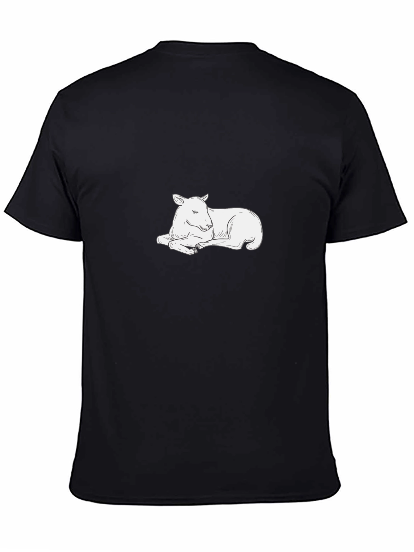 Relaxed Lamb Graphic Tee - Soft Cotton Comfort