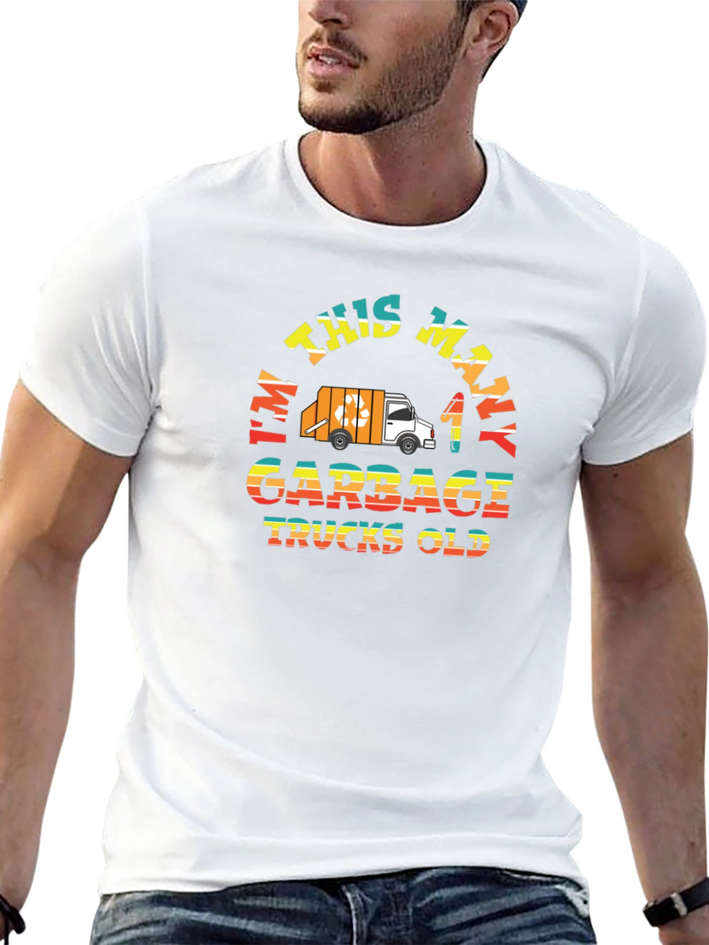 Im This Many Garbage Trucks Old T-Shirt