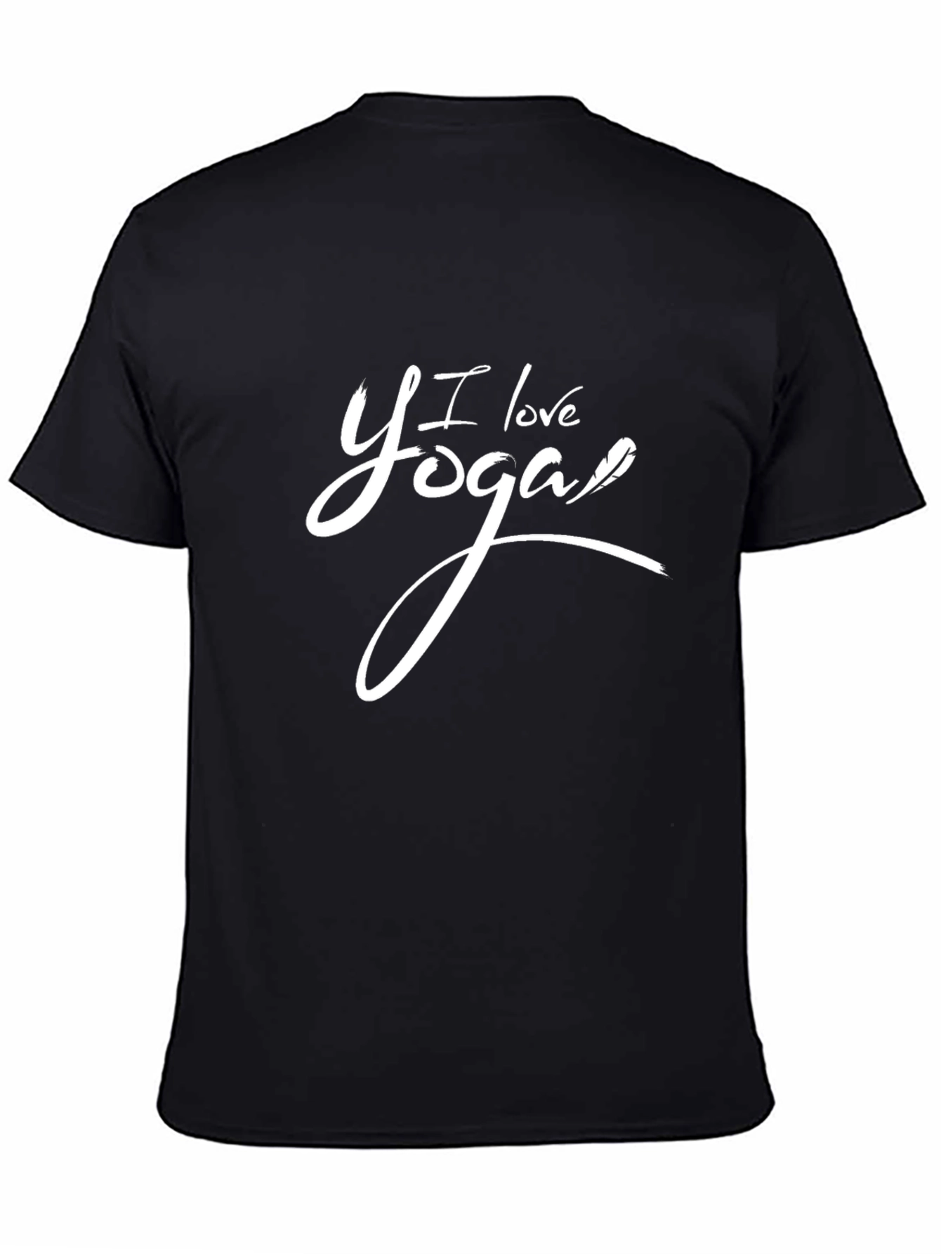 I Love Yoga Black T-Shirt