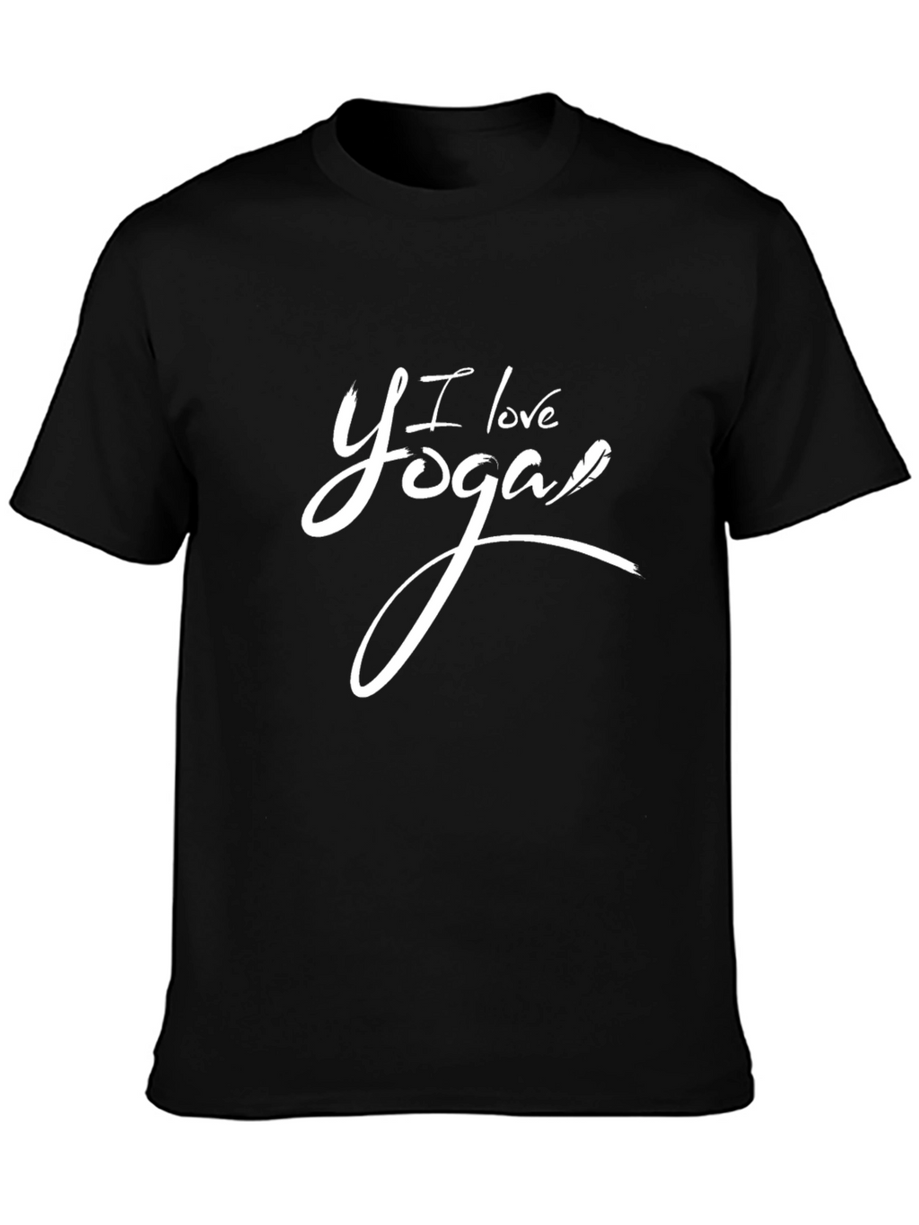 I Love Yoga Black T-Shirt