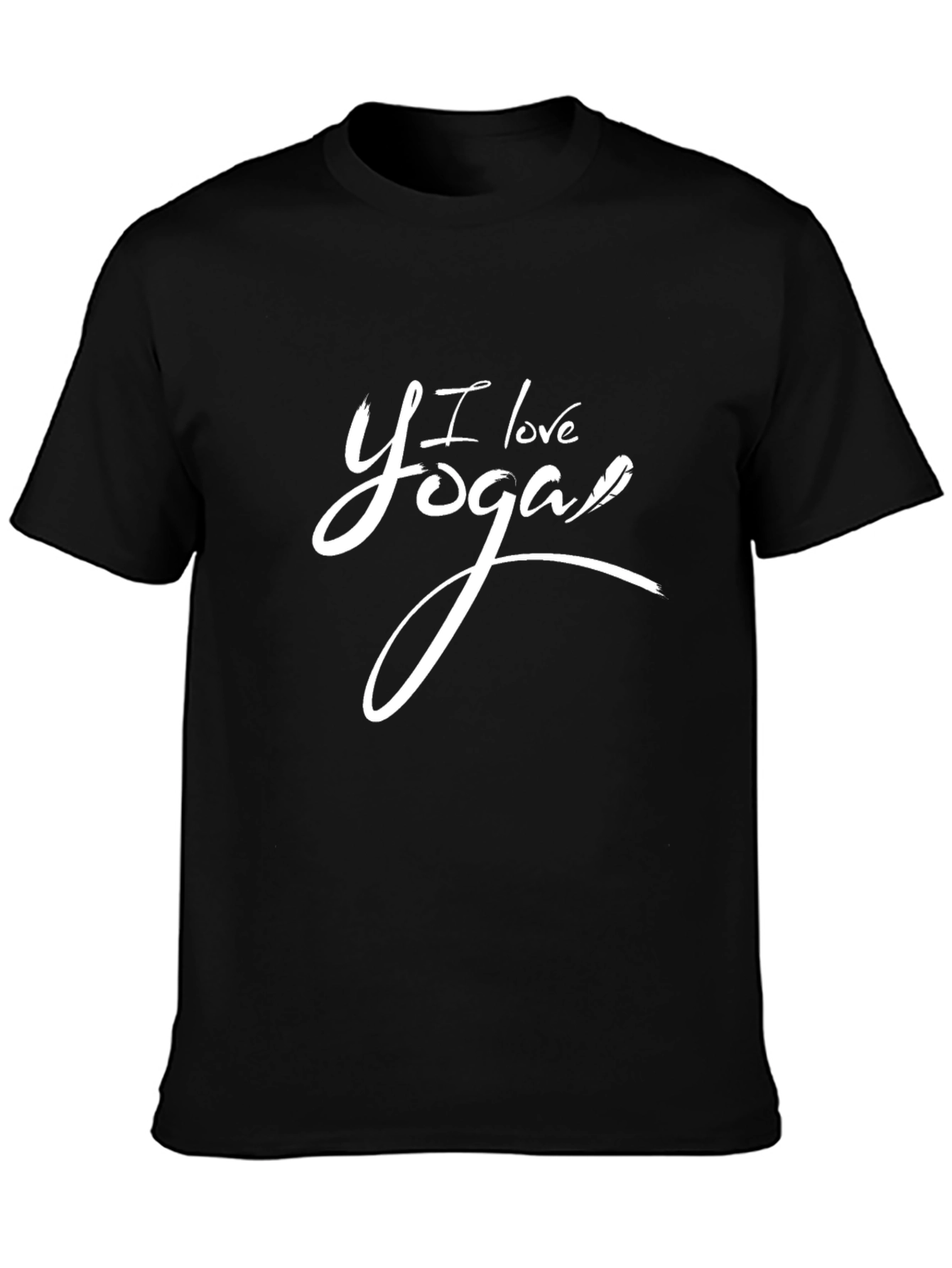 I Love Yoga Black T-Shirt