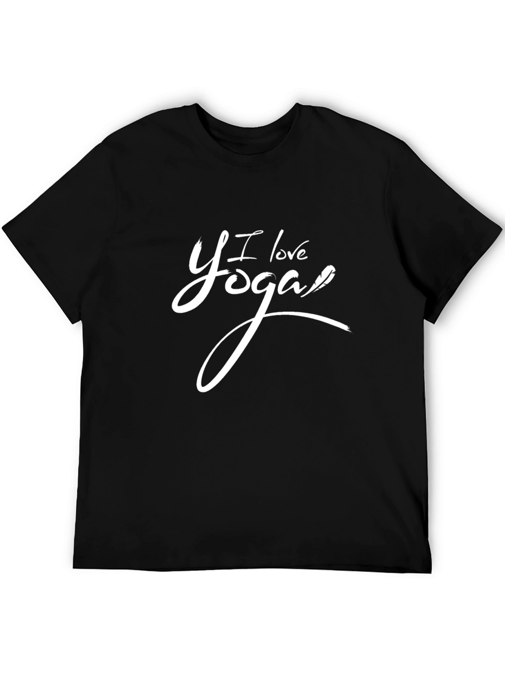 I Love Yoga Black T-Shirt