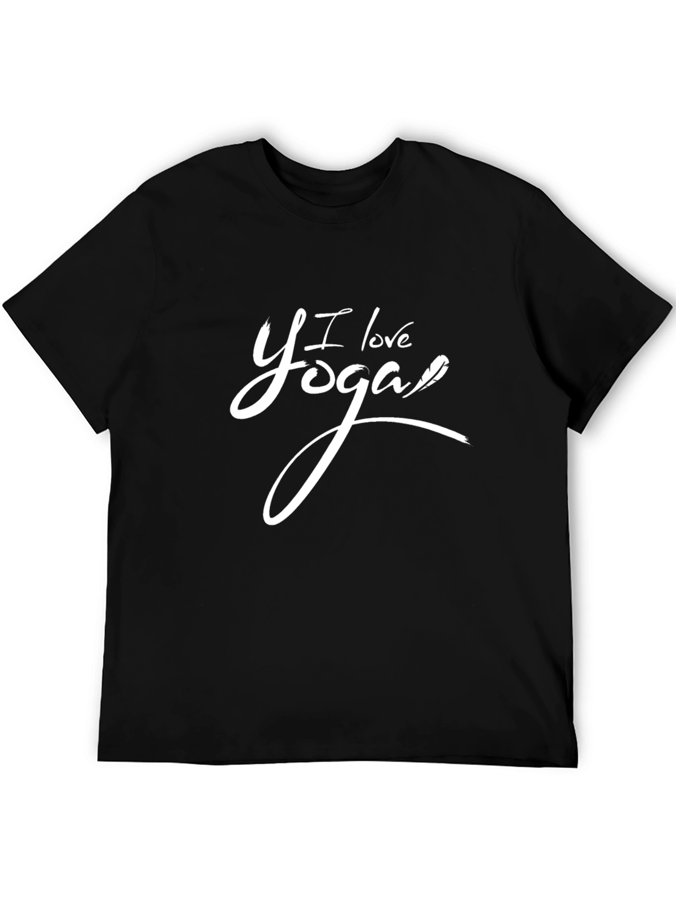 I Love Yoga Black T-Shirt