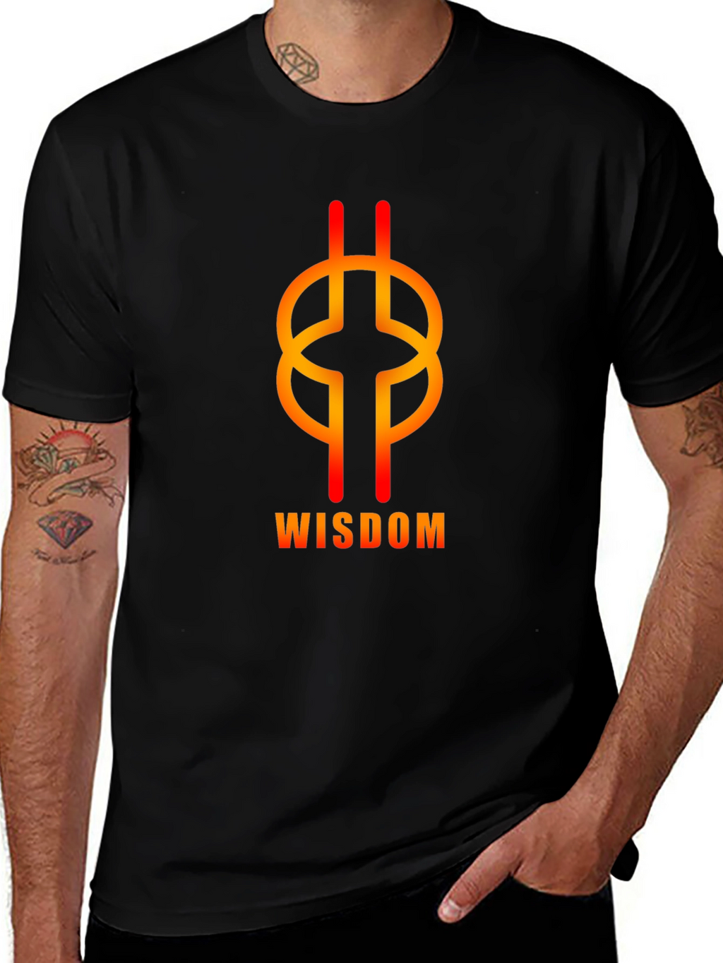 Wisdom Knot Graphic Tee - Black