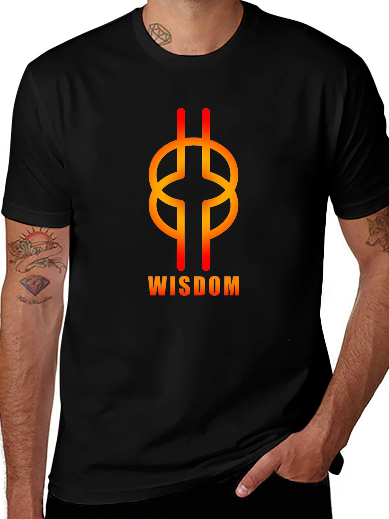Wisdom Knot Graphic Tee - Black