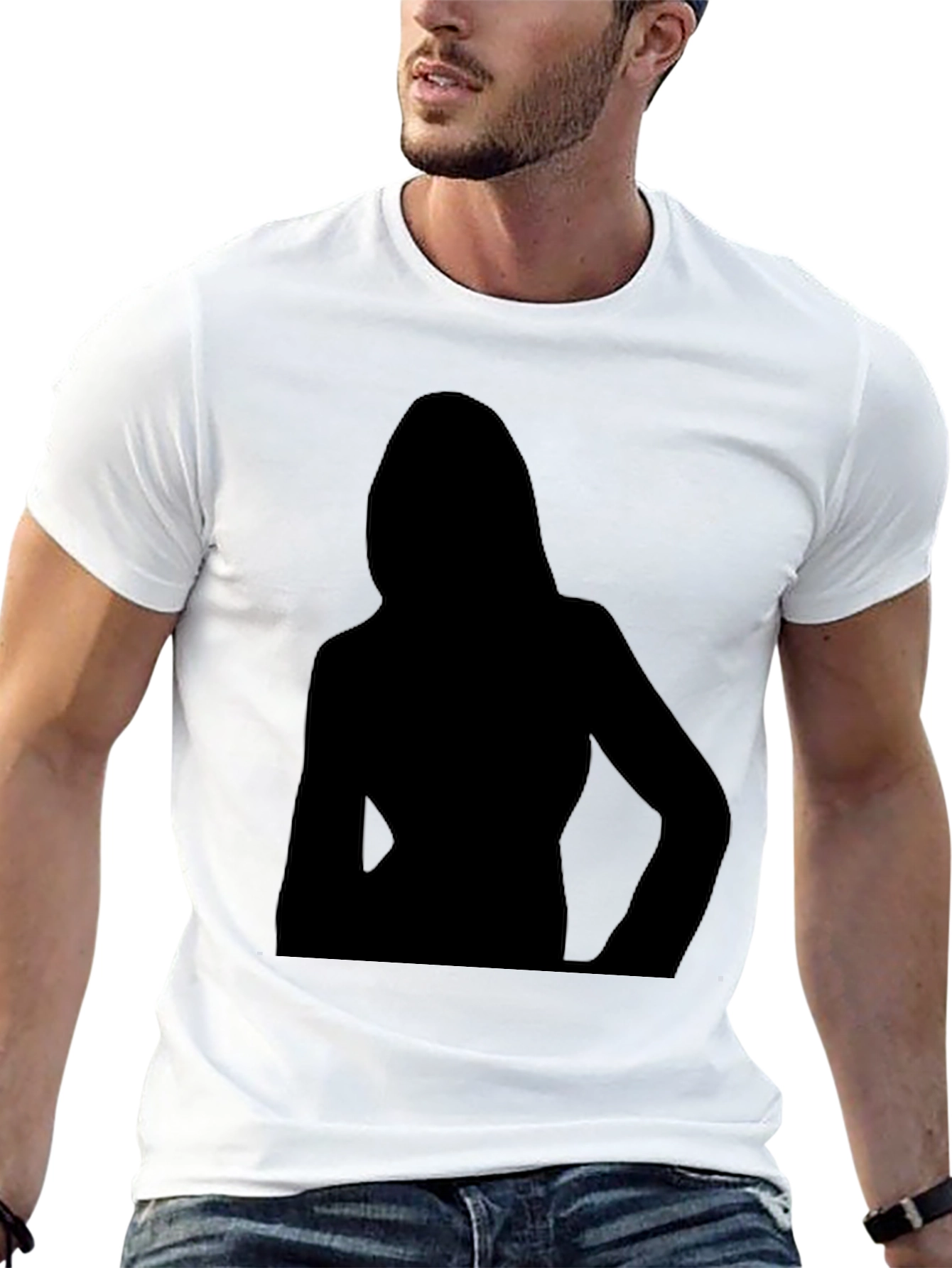 Silhouette Graphic Black T-Shirt