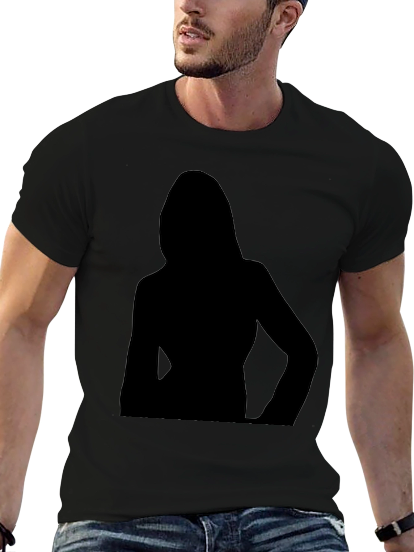 Silhouette Graphic Black T-Shirt