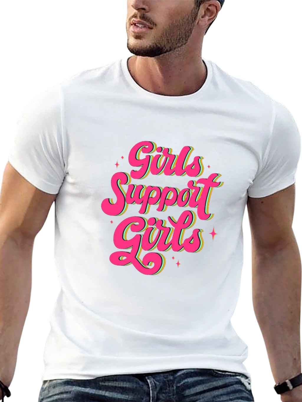 Girls Support Girls Graphic T-Shirt