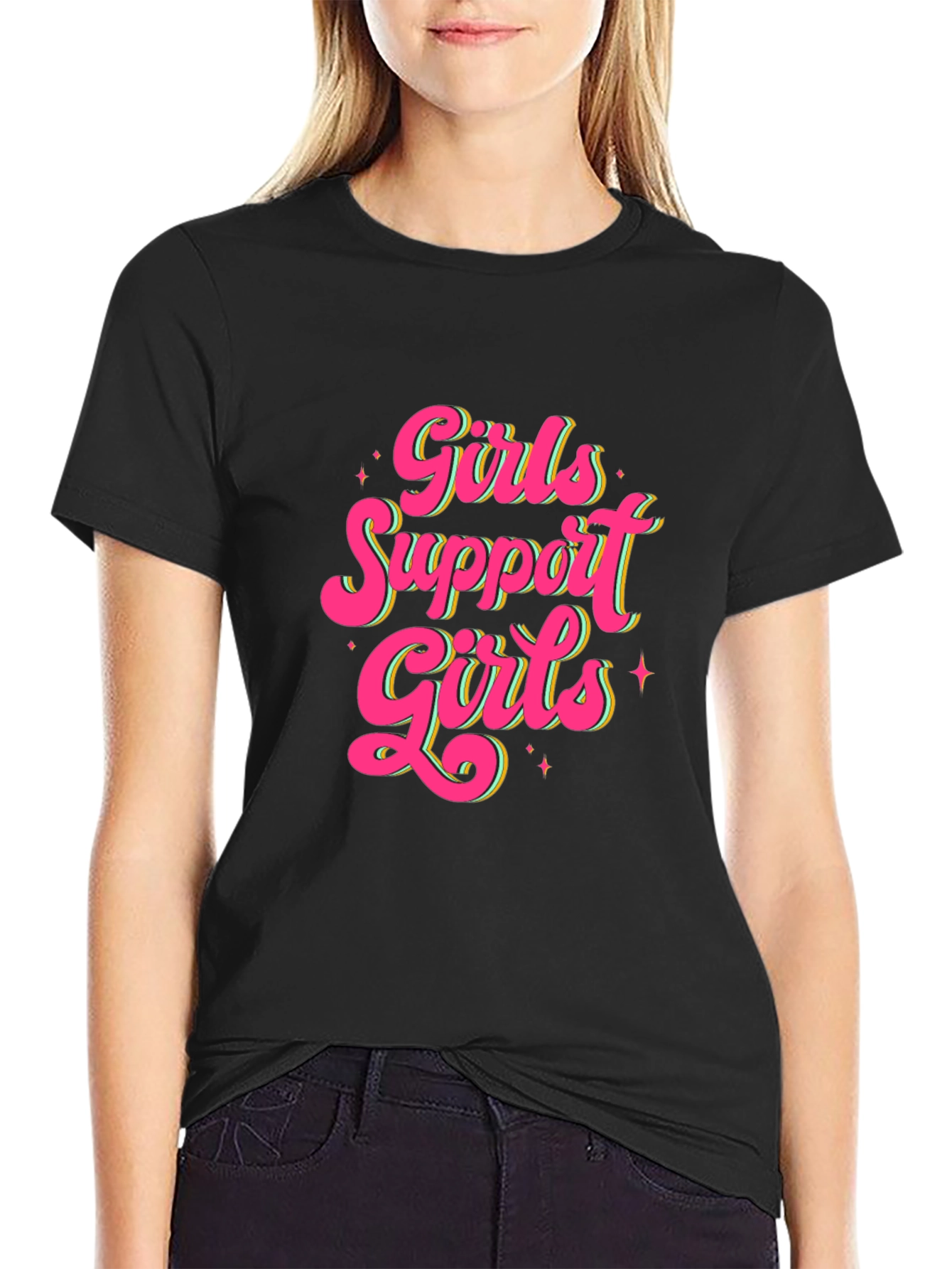 Girls Support Girls Graphic T-Shirt