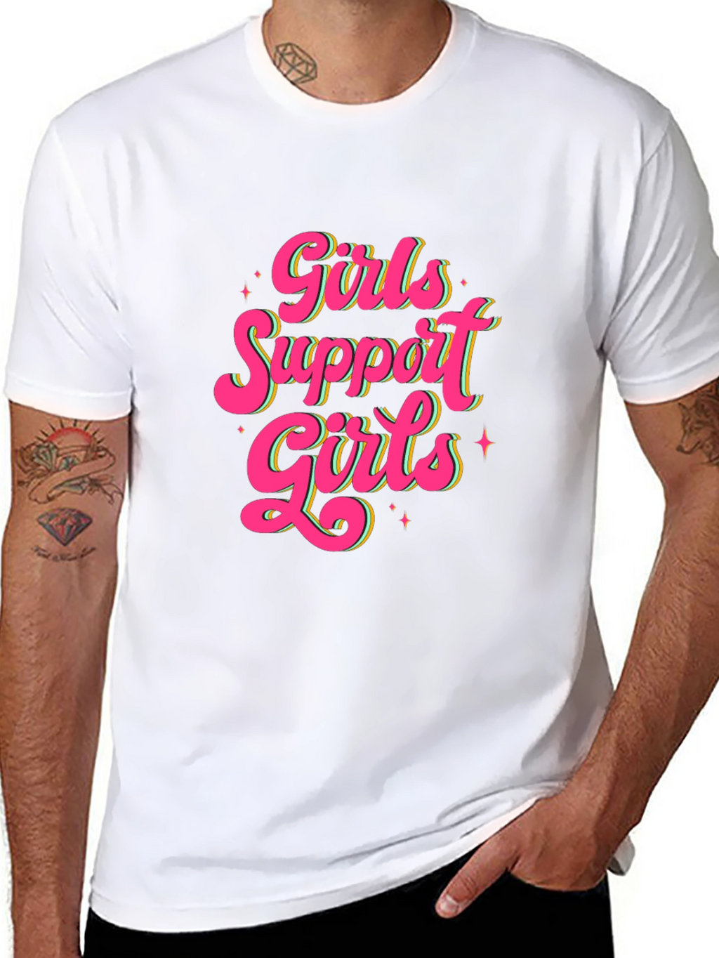 Girls Support Girls Graphic T-Shirt