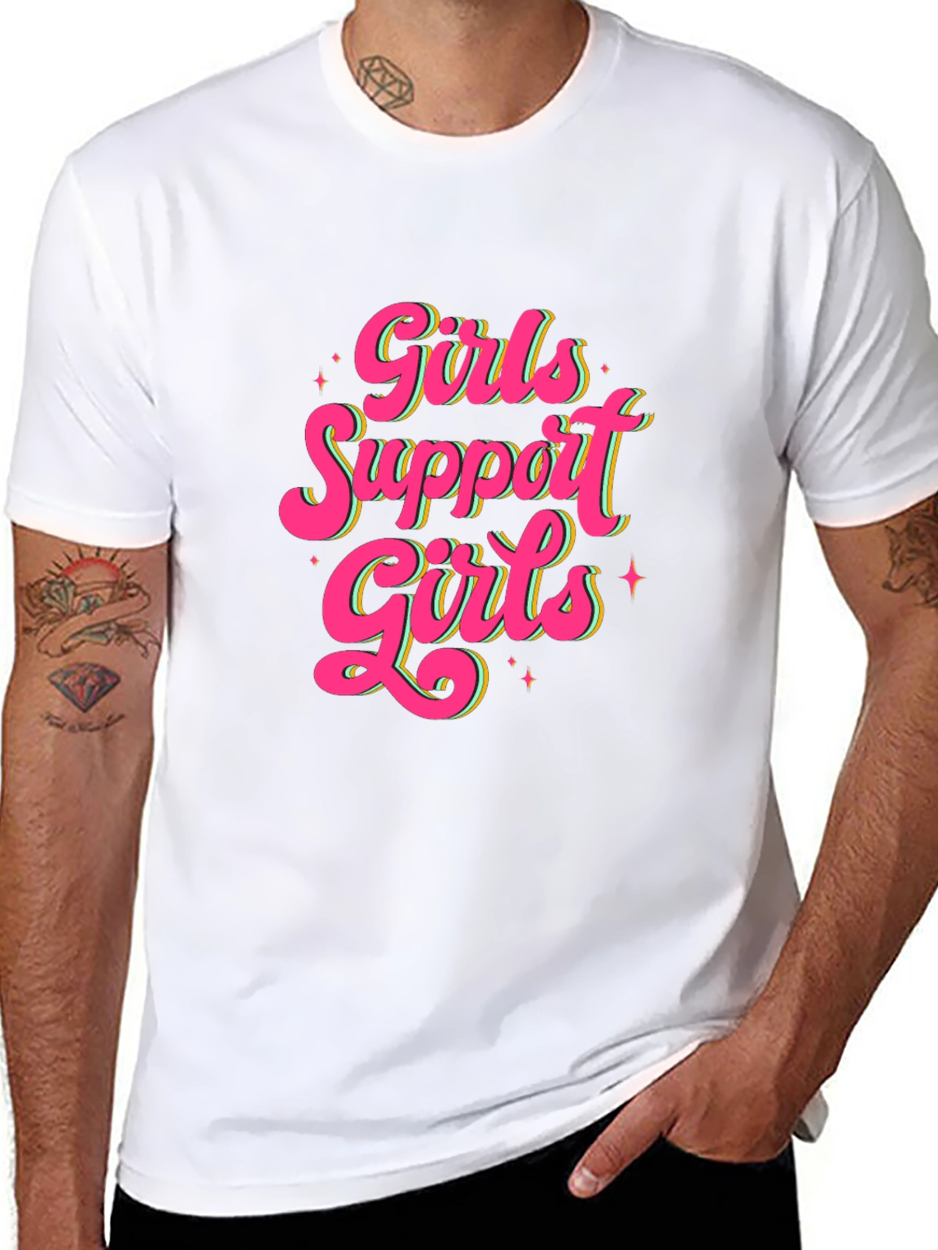 Girls Support Girls Graphic T-Shirt