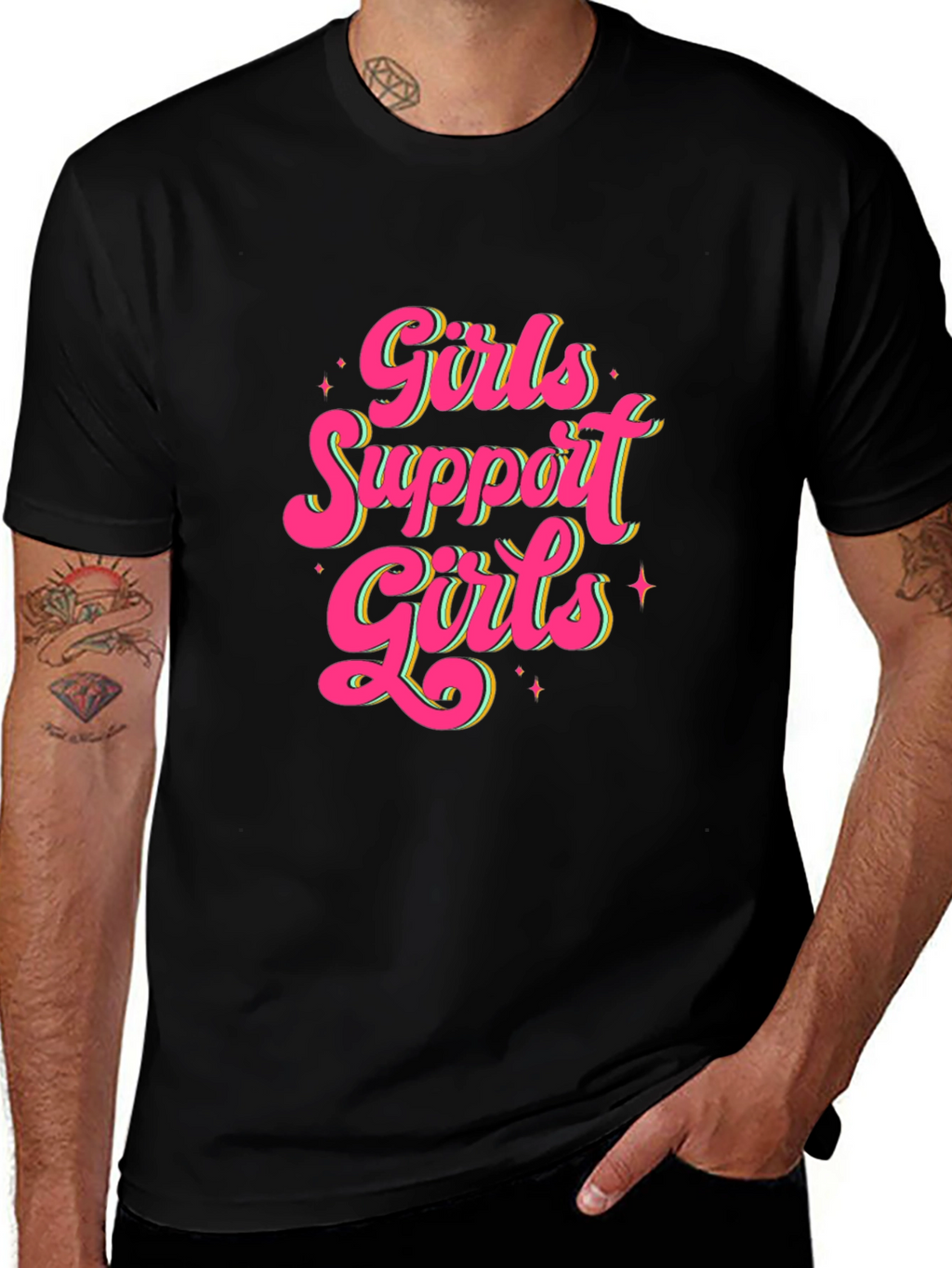 Girls Support Girls Graphic T-Shirt