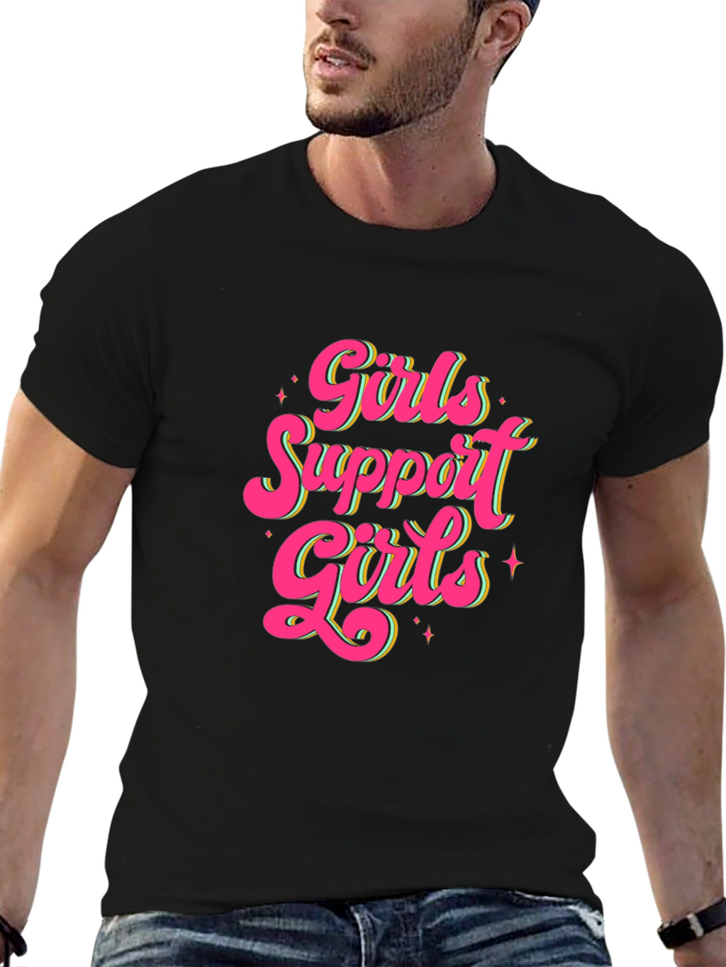 Girls Support Girls Graphic T-Shirt