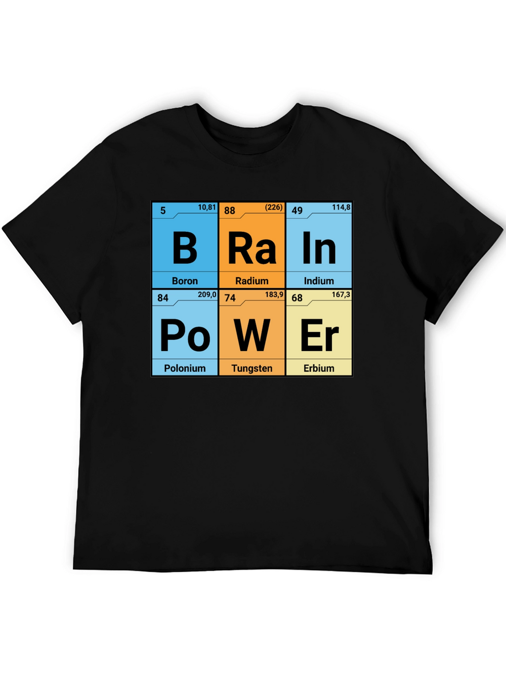 Brain Power Elements Periodic Table T-Shirt
