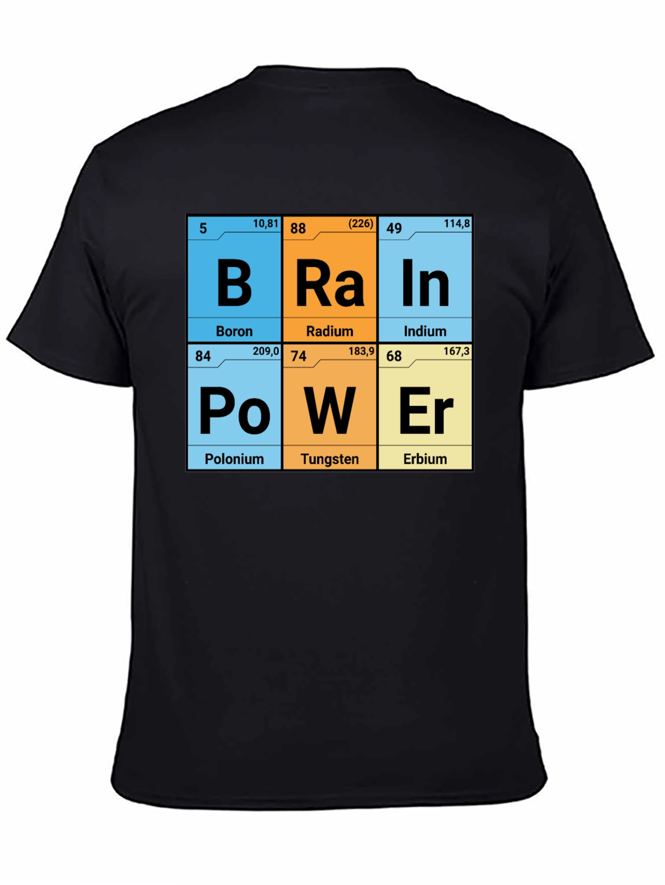 Brain Power Elements Periodic Table T-Shirt