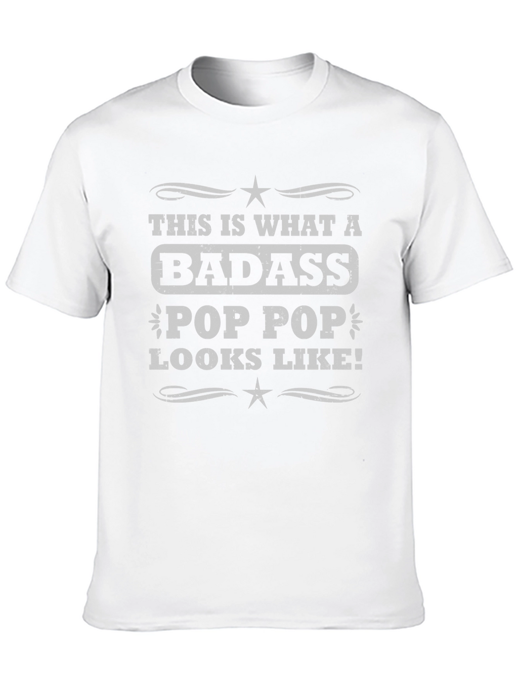 Badass Pop Pop T-Shirt - Cool Grandpa Tee