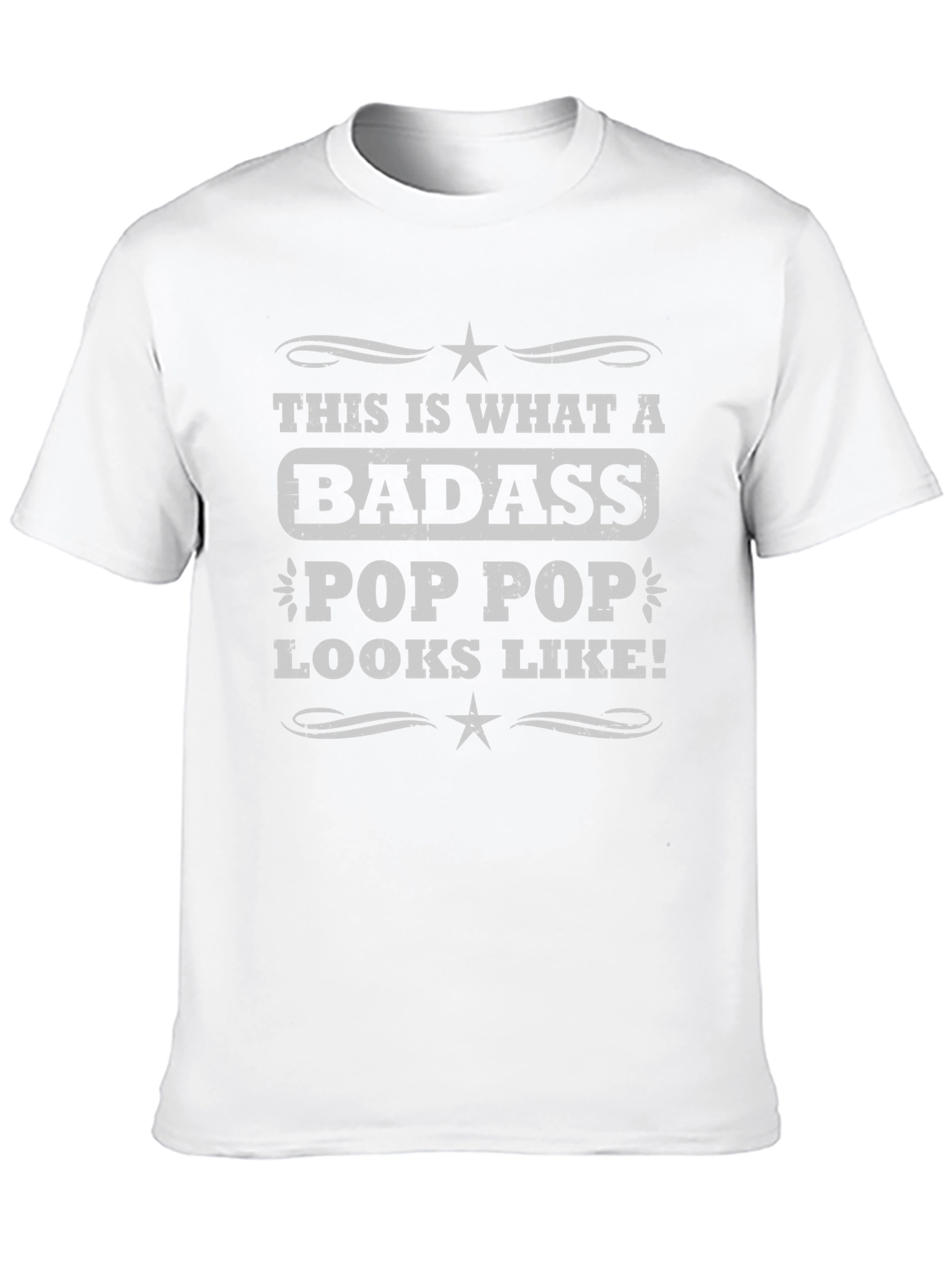 Badass Pop Pop T-Shirt - Cool Grandpa Tee