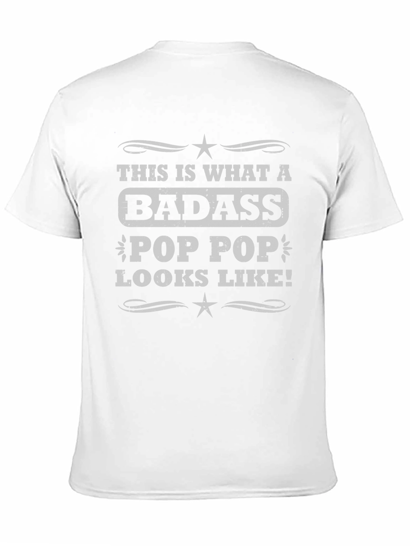 Badass Pop Pop T-Shirt - Cool Grandpa Tee