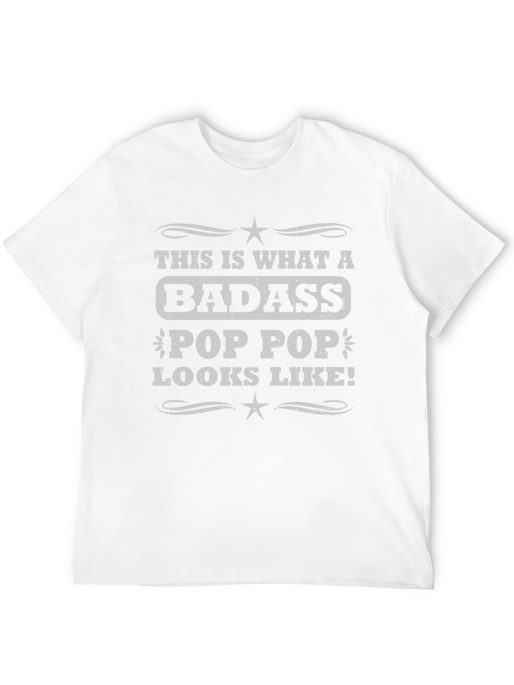 Badass Pop Pop T-Shirt - Cool Grandpa Tee