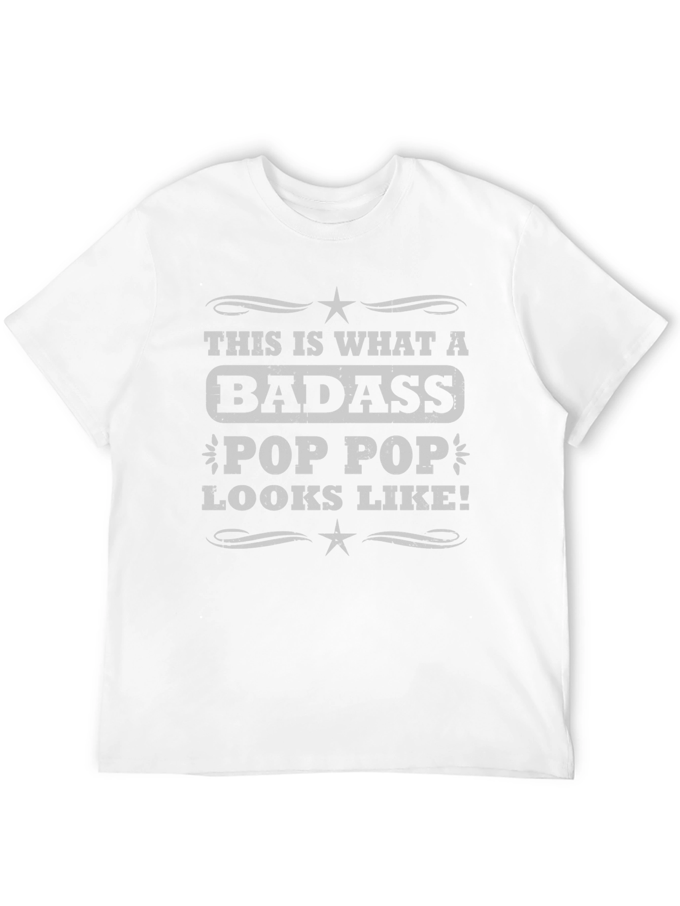 Badass Pop Pop T-Shirt - Cool Grandpa Tee