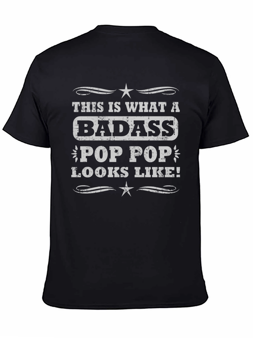 Badass Pop Pop T-Shirt - Cool Grandpa Tee