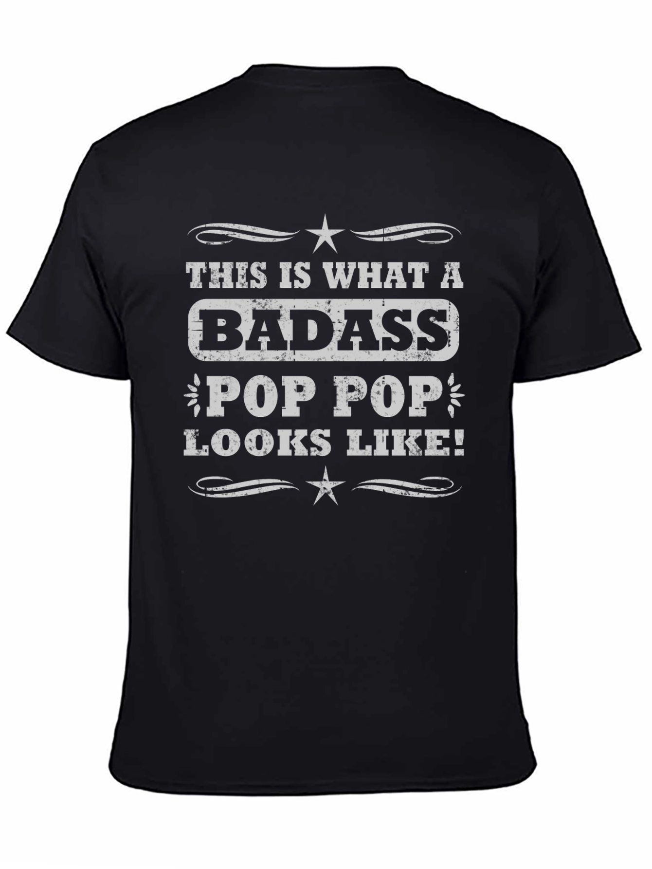 Badass Pop Pop T-Shirt - Cool Grandpa Tee