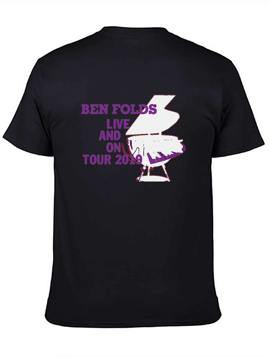Ben Folds Live On Tour 2019 Black T-Shirt