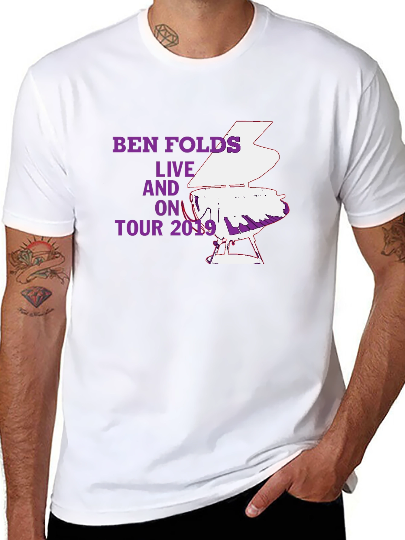 Ben Folds Live On Tour 2019 Black T-Shirt