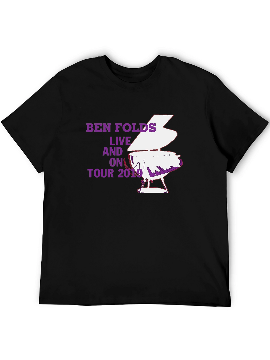 Ben Folds Live On Tour 2019 Black T-Shirt
